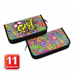 Пенал-книжка с наполнением 110x205x25мм "Cool Girl" (ErichKrause)