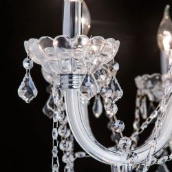 Citilux Финка CL353181 Люстра стеклянная подвесная Белая