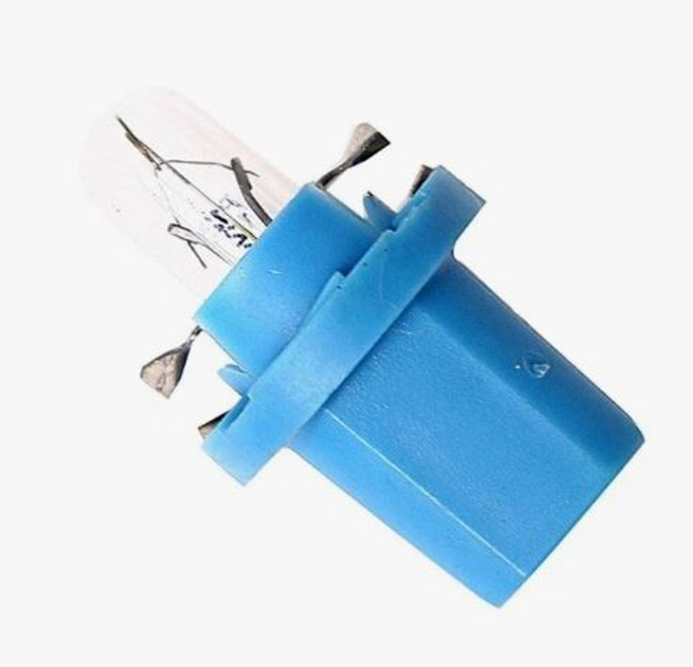 Автолампа  W 12-W 2W (R2 W) (BAX8.3d/1.5) blue PHILIPS с патроном (уп10шт) #12602CP ORIGINAL