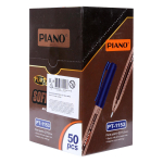 Ручка масляная Piano, 0, 7мм, синяя, коричн. тонир. корпус