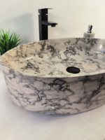 Раковина из мрамора Oval Doreng Grey Big OM-60097 (60*40*14)