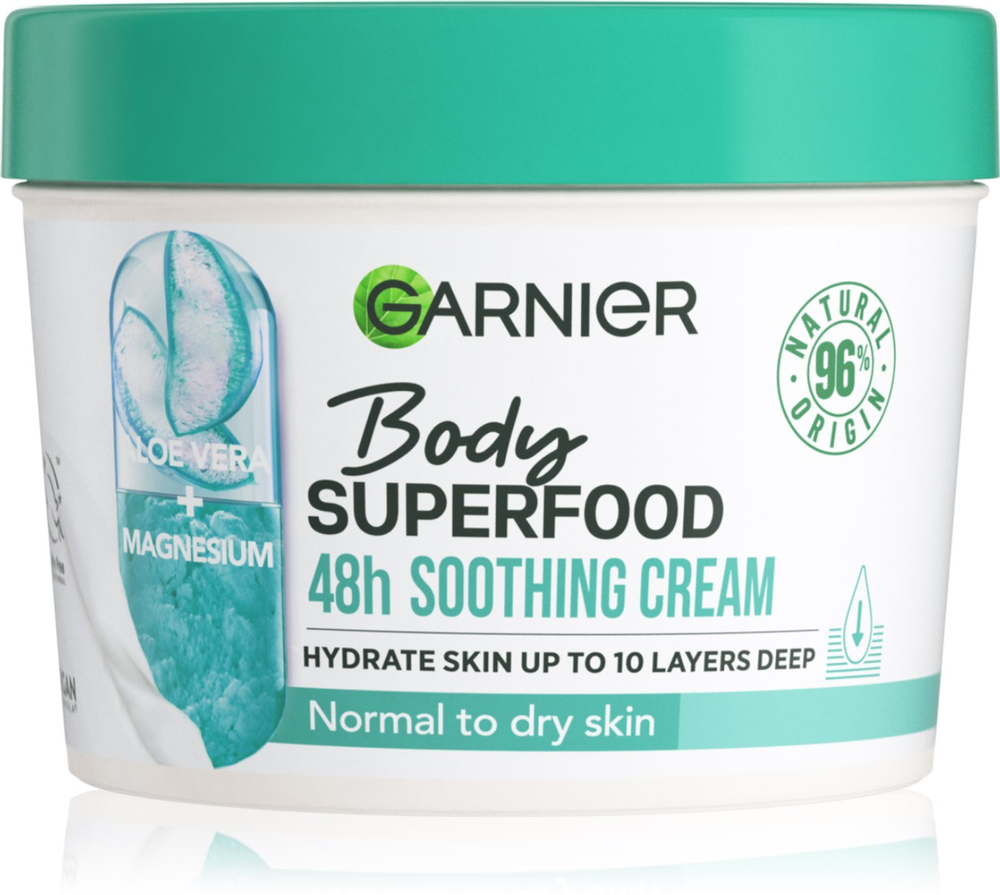 Garnier Body SuperFood - крем для тела с алоэ /   380  ml  / GTIN 3600542469975