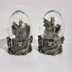 GAEM Фигурка декоративная в стекл.шаре "Дракон", D 7 см, L7,5 W7 H10,5 см, 2в.