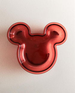 ZARA HOME ПРОЗРАЧАЯ ТАРЕЛКА ДЛЯ ДЕТЕЙ "МИККИ МАУС" ©DISNEY, КРАСНЫЙ