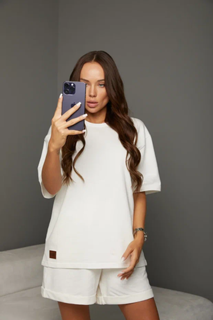 Летний костюм Karamelina женский светло-бежевый