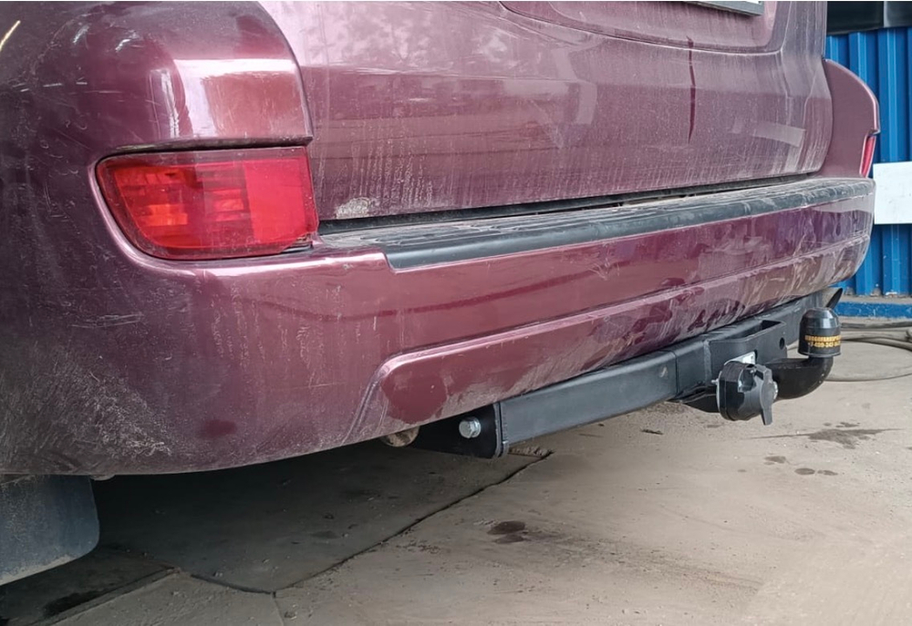 Фаркоп AvtoS TY 50 для Toyota Land Cruiser Prado J120 2003-2009, J150 2009- с универсальной электрикой Smart(блок) (паспорт и сертификат в комплекте)