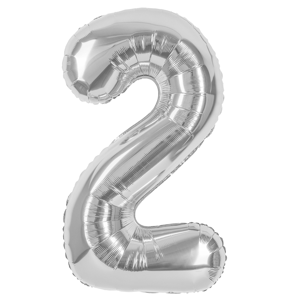 Цифра 2 серебро 40” е79