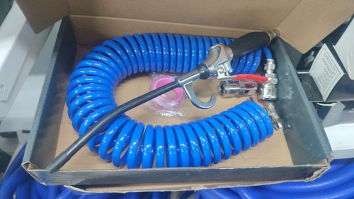 Пневмошланг 5м, Шланг для компрессора автомобильного, витой 5м, (толщина 8x12мм)