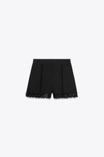 Шорты с кружевом кроше — zw collection
