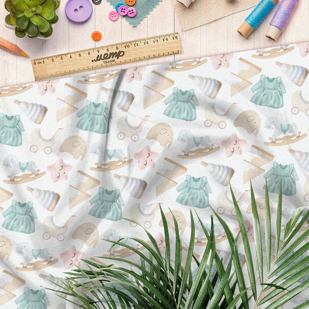 Ткань футер 2-х нитка детские игрушки