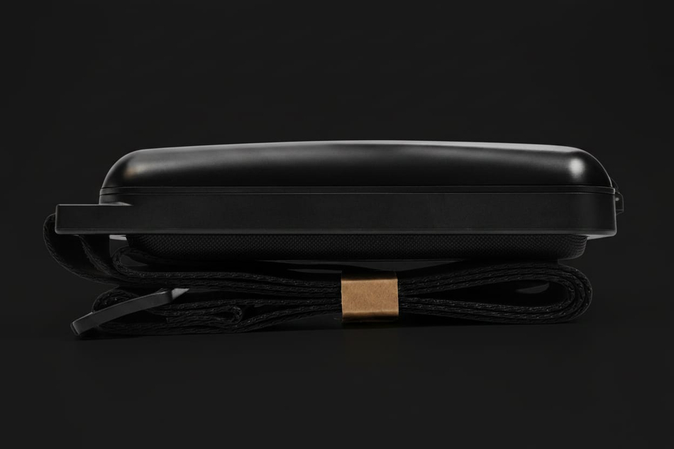 Сумка - слинг алюминиевая чёрная