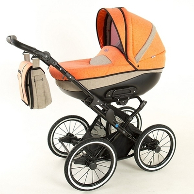Детская коляска Noordline Olivia Classic 2 в 1 (оранжевый/бежевый)