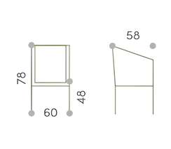 Стул плетеный Soho, красный