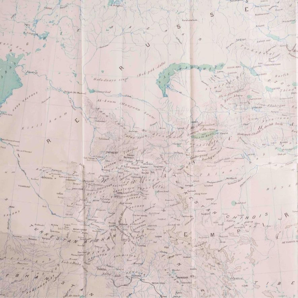 Винтаж: Карта (ТУРКЕСТАН, ПАМИР И ТЯНШАНЬ)
