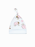 Шапочка-узелок Барашки pink