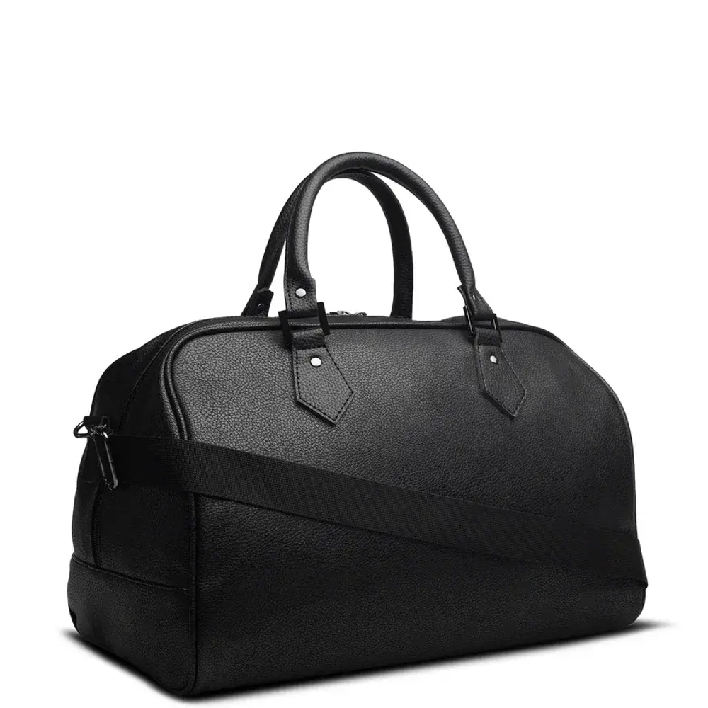 Сумка дорожная из искусственной кожи, черный (2-137)