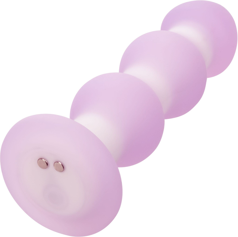 Сиреневая анальная пробка-ёлочка Beaded Probe - 10,7 см. (Цвет: фиолетовый)