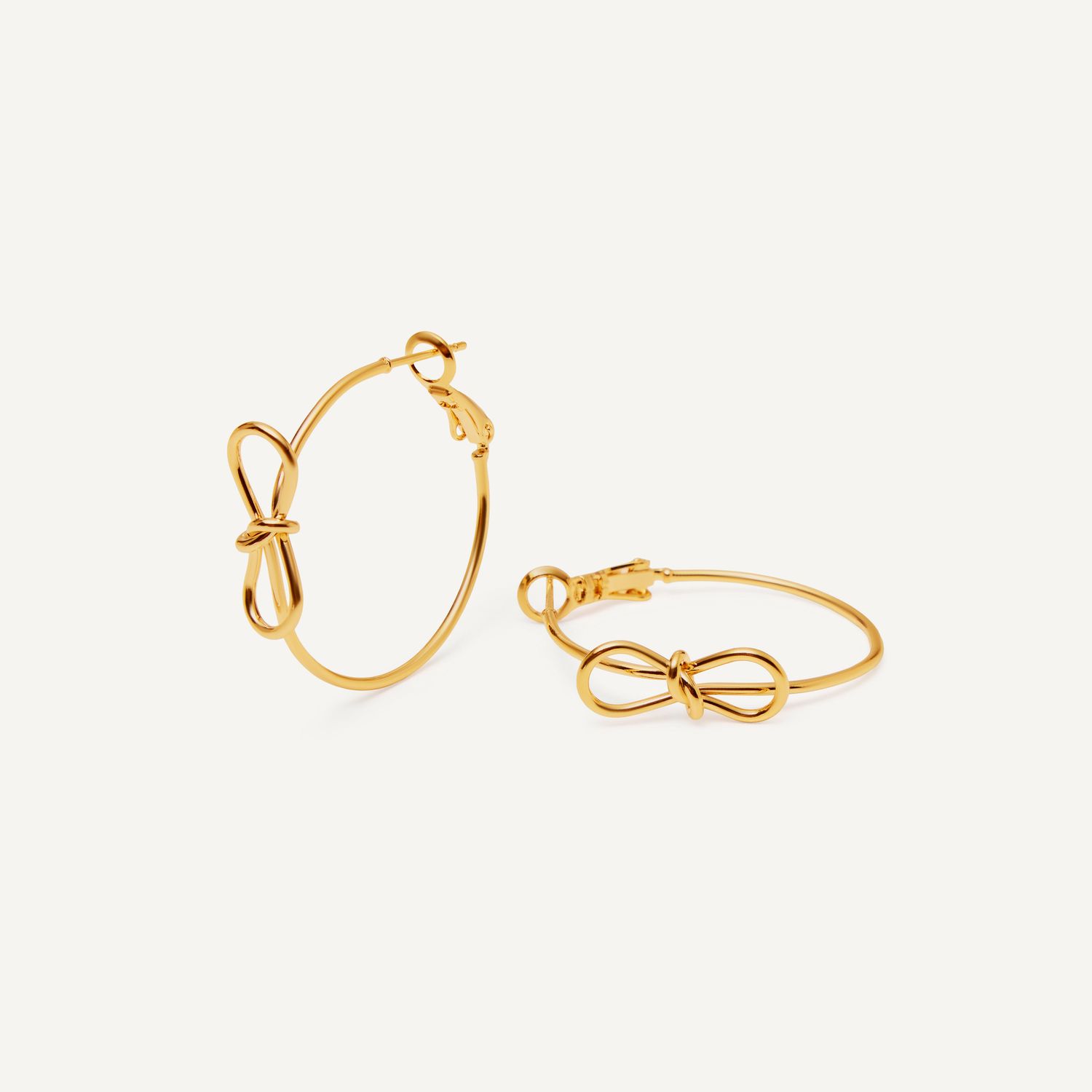 Серьги Tie-Knot Hoops