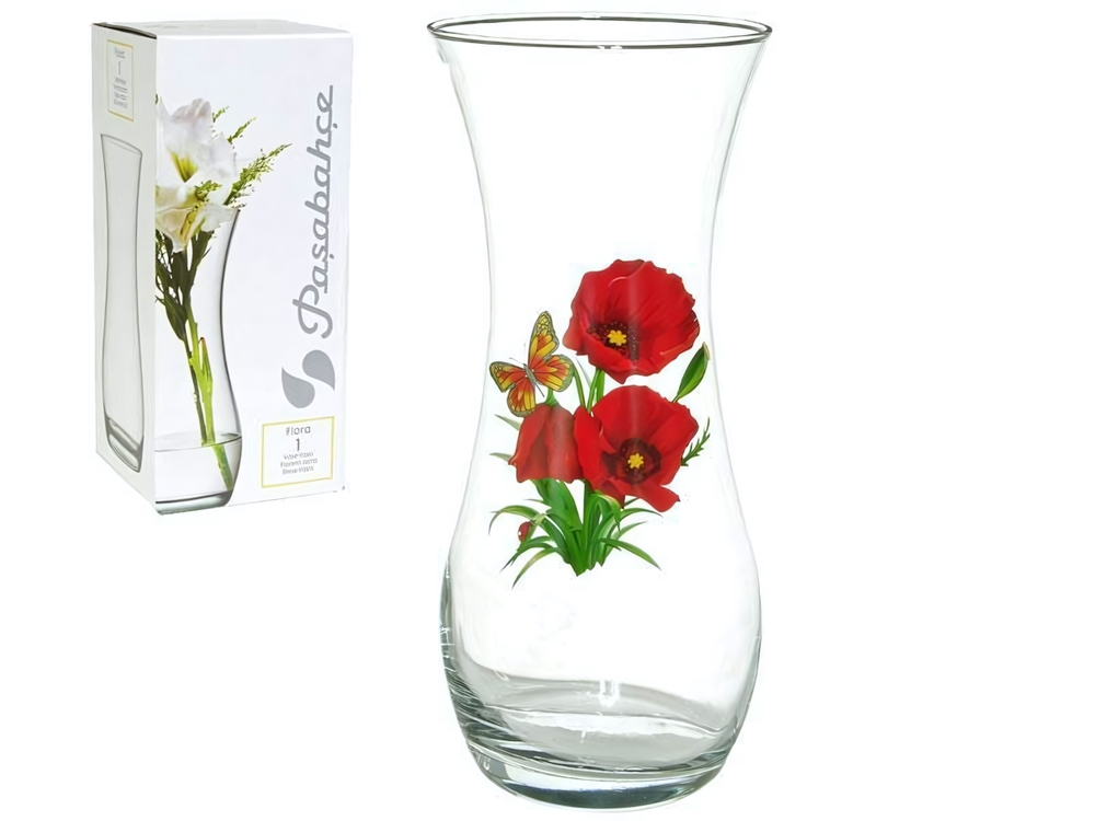 Ваза для цветов 25,5см Цветы 43737/42