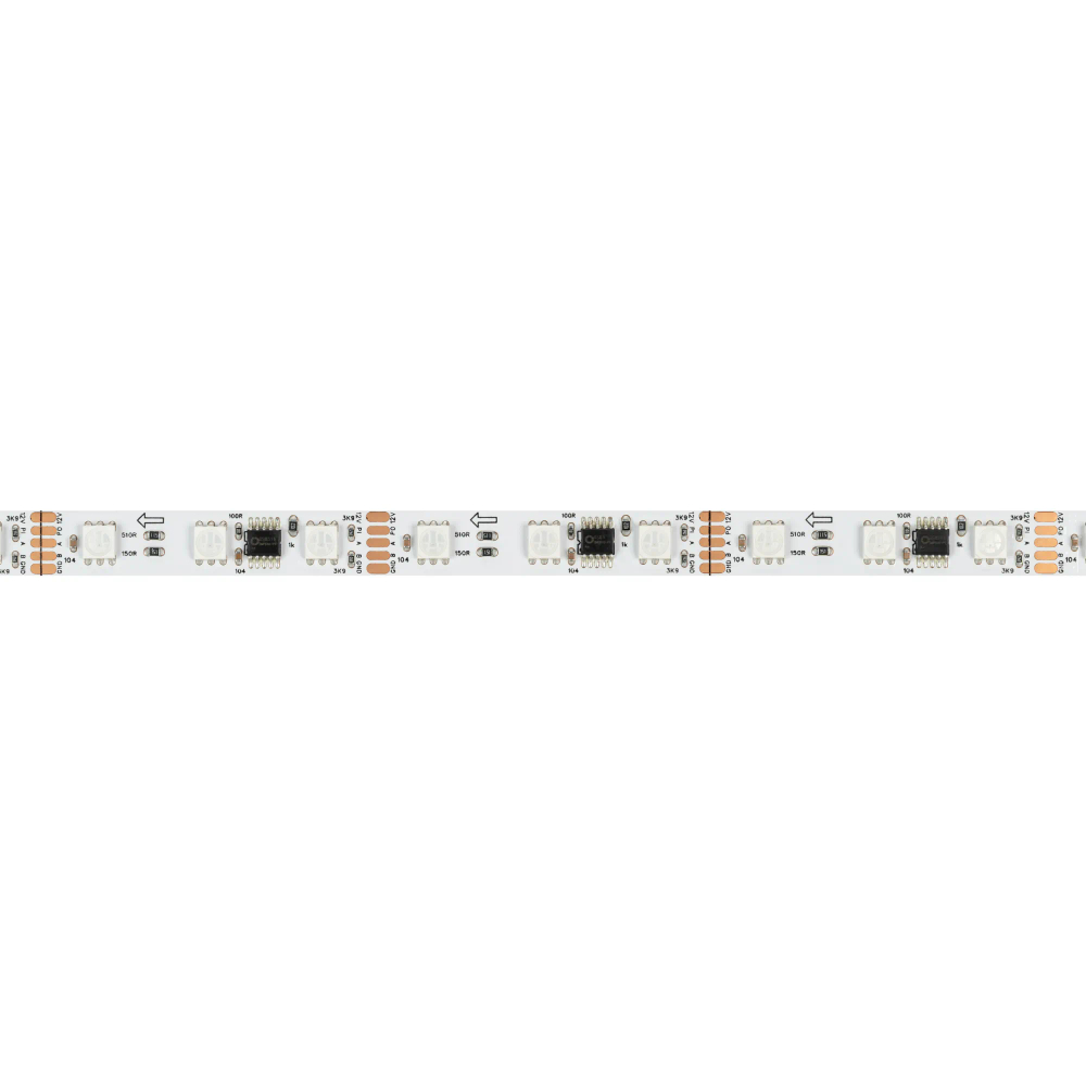 Светодиодная лента DMX-B60-10mm 12V RGB-PX3 (14 W/m, IP20, 5m) (Arlight, -) 039174(1)