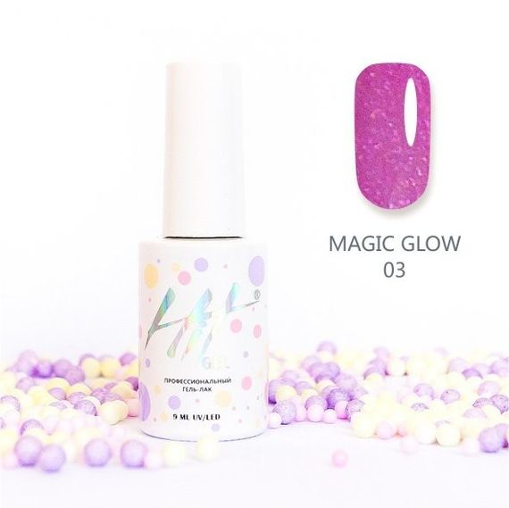 Гель-лак ТМ &quot;HIT gel&quot; №03 Magic glow, 9 мл