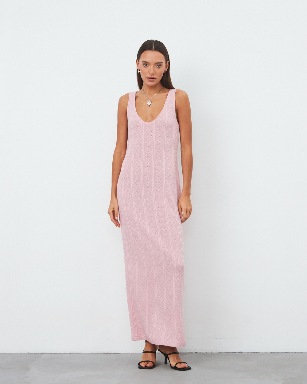 Платье майка трикотажное розовое