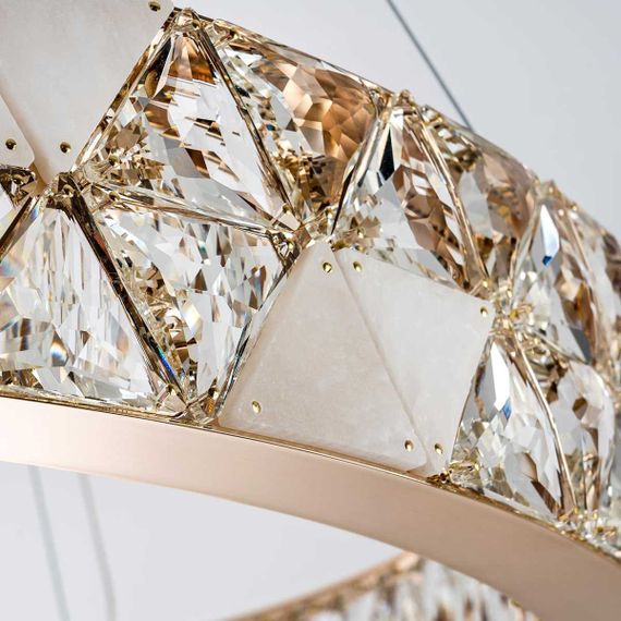 Подвесная светодиодная люстра Modelux Premium ML.6982.800P GD