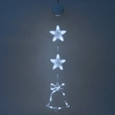 Фигура светодиодная «Колокольчик» 14*18.5 см (батарейки 3 ААА), 1 реж, Белый