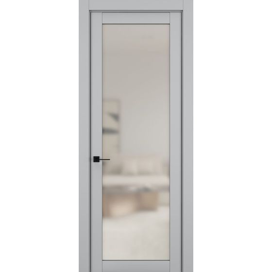 Цена на Межкомнатная дверь керамик NC 2 шеллак серый остеклённая Купить Межкомнатная дверь керамик NC 2 шеллак серый остеклённая