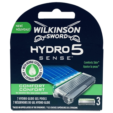 Кассеты (сменные лезвия) Wilkinson Sword Hydro5 SENSE comfort 3 шт