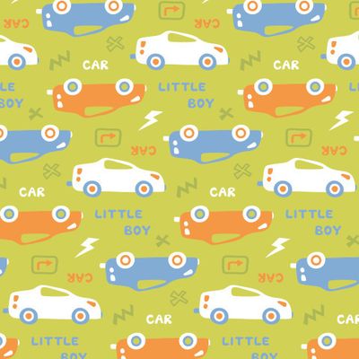 Buy baby fabric sports cars green