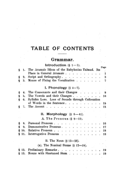 ARAMAIC LANGUAGE (Hebrew Dialect) of the BABYLONIAN TALMUD by MARGOLIS | Margolis