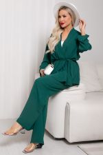 Костюм брючный Сингапур  (зеленый) К11-89 Nikol