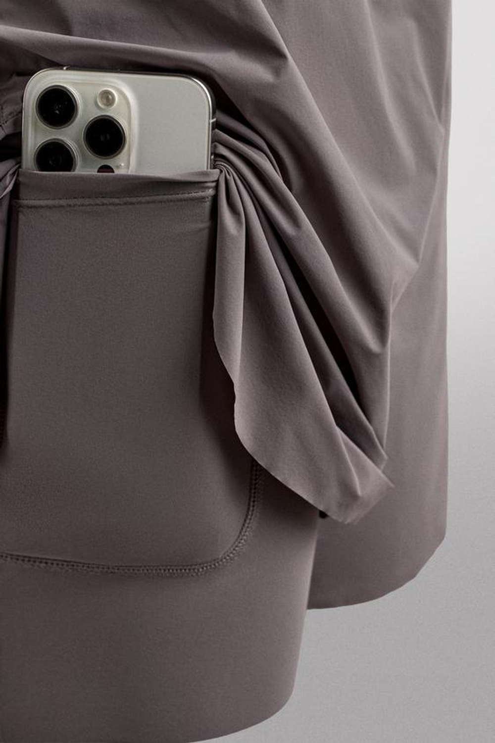 ZARA ШОРТЫ ДЛЯ БЕГА 2 В 1, ЛИЛОВЫЙ
