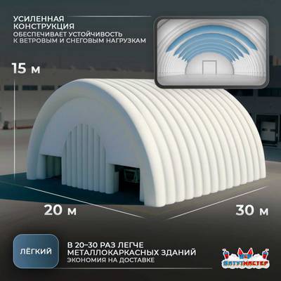 Мобильный пневматический ангар «УниверсалМобил», 30×20×15 м