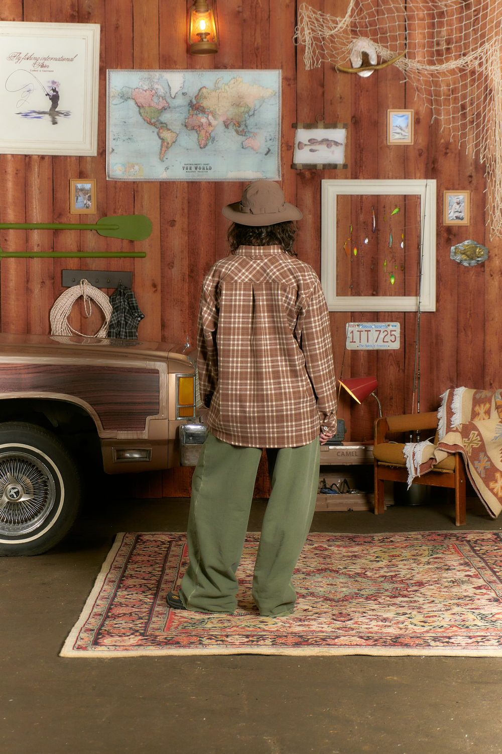 Рубашка Called a Garment Human Flannel Shirt "Brown"