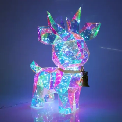 Сувенир светодиодный «Олень» 28*24*40, 200 ламп LED, USB, Белый