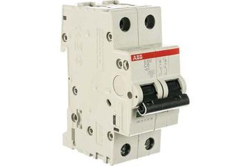 Автоматический выключатель ABB S202 2-полюсный C6 6кА