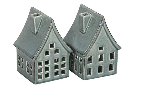 Подсвечник "Домик" в ассортименте 9x10x14см