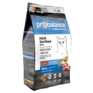 Уценка! Повр.упак. / Сухой корм ProBalance Adult Sterilized Duck для кастрированных котов и стерилизованных кошек с уткой