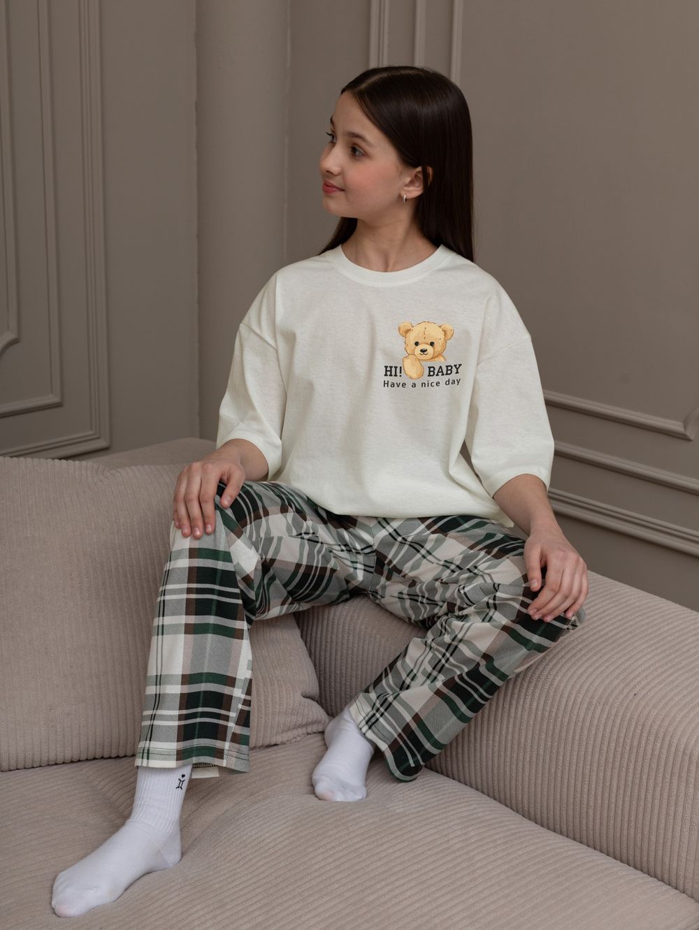 Костюм для девочки Мишель-1 Виотекс ЗЕЛЁНЫЙ