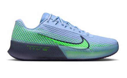 Мужские кроссовки теннисные Nike Zoom Vapor 11 Clay - небесный, серый, зеленый