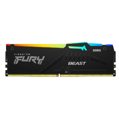 Оперативная память Память Kingston DDR5 DIMM 32Gb (2x16Gb) PC 48000 6000Mhz, FURY Beast Black RGB, (KF560C36BBE2AK2-32)