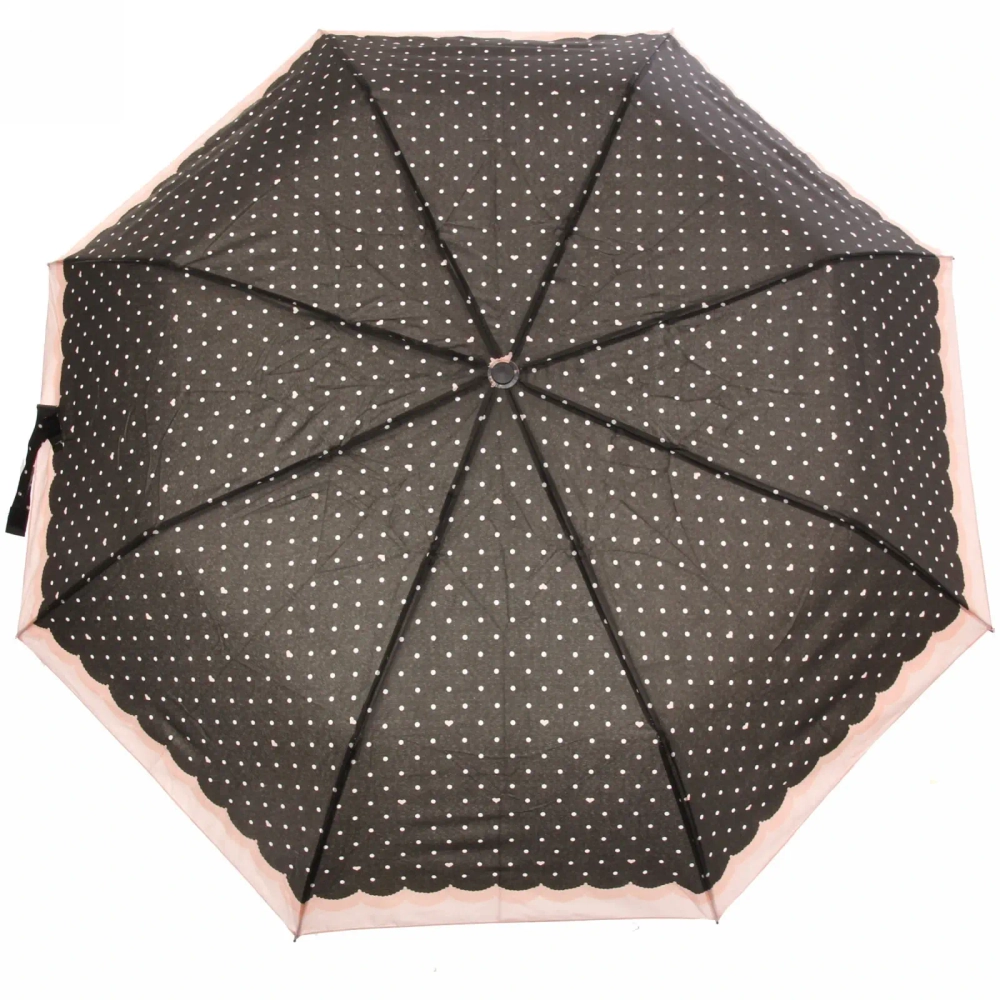 Зонт женский полуавтомат «Ультрамарин - Лагуна», микс 6 цветов, 8 спиц, d-100см, длина в слож. виде 28см, голубые цветы