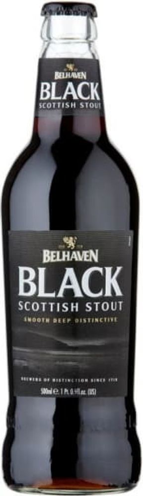 Пиво тёмное Belhaven Black Scottish Stout 0.5 л. - стекло (8 шт.)