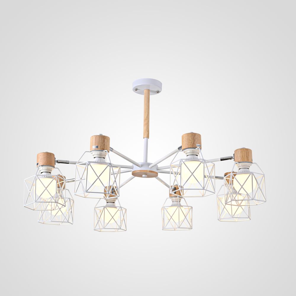 Потолочная Люстра Corf B3 White 8 Lamps By Imperiumloft