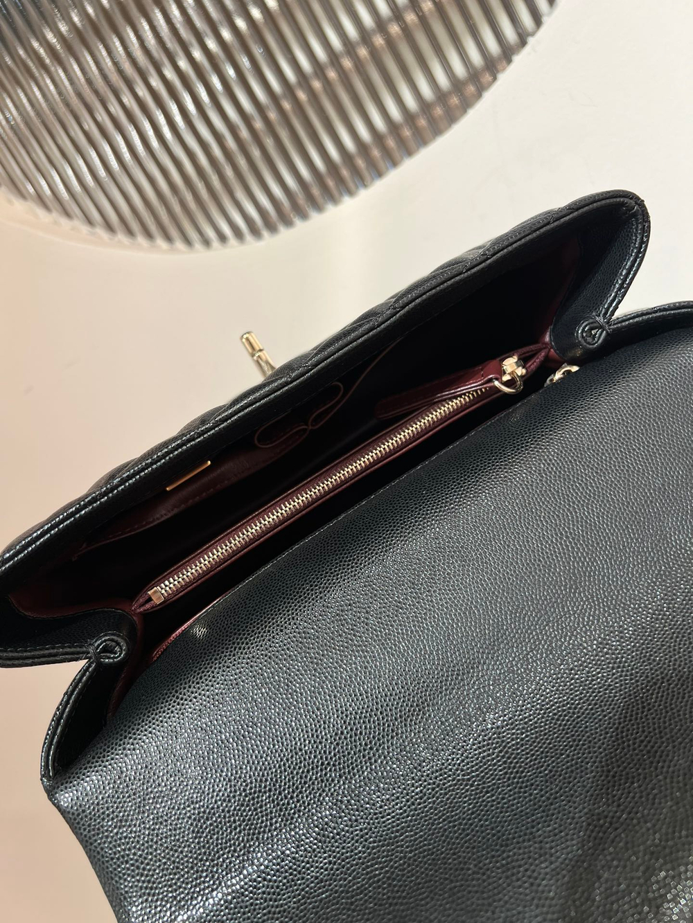Chanel Large Flap Bag With Top Handle