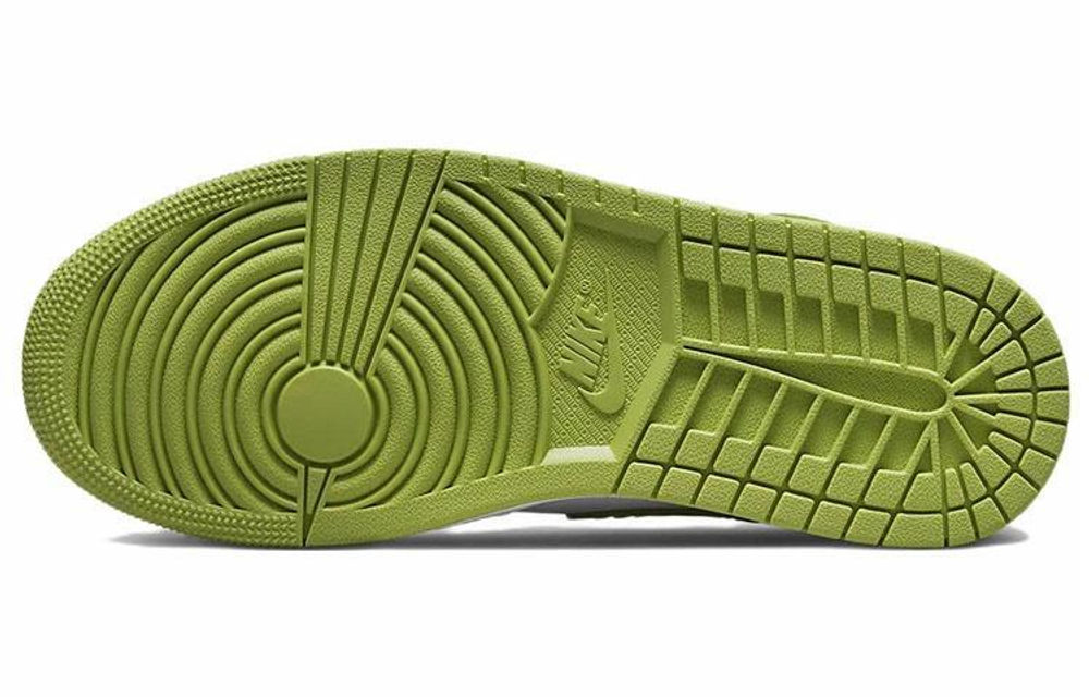 Кроссовки Jordan Air Jordan 1 Mid Se V2 "Green Python" (Женская размерная сетка)