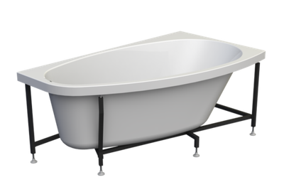 Акриловая ванна Орсини 160*90 прав, рама-подставка