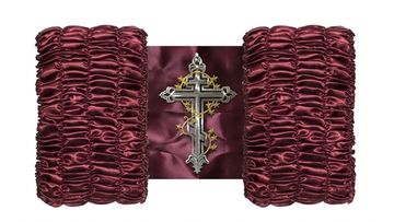 Обивка АТЛАС бордо Термокрест Серебро